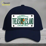 Florida Tresure Island Novelty License Plate Hat Cotton / Navy