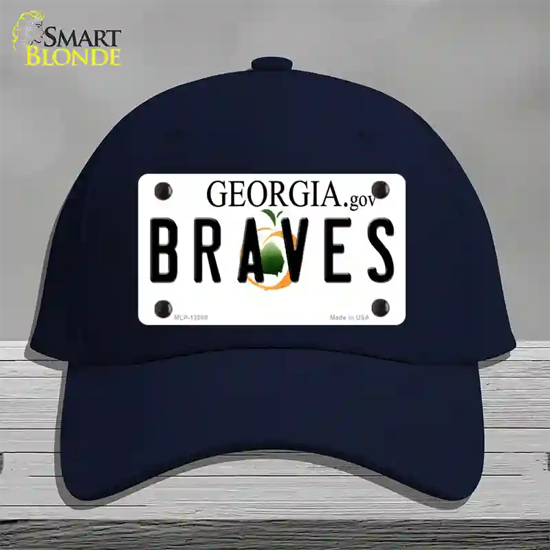 Georgia Braves Novelty License Plate Hat Cotton / Navy