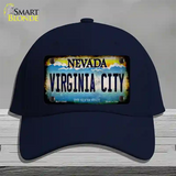 Nevada Virginia City Novelty License Plate Hat Cotton / Navy