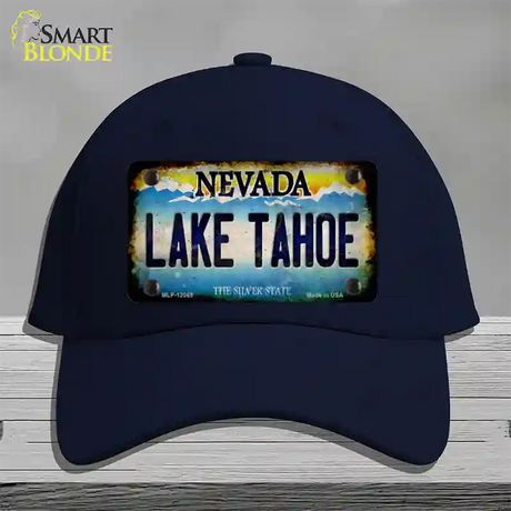 Nevada Lake Tahoe Novelty License Plate Hat Cotton / Navy