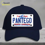 Pantego North Carolina State Novelty License Plate Hat Cotton / Navy