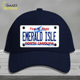 Emerald Island North Carolina State Novelty License Plate Hat Cotton / Navy