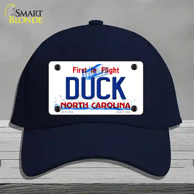 Duck North Carolina State Novelty License Plate Hat Cotton / Navy