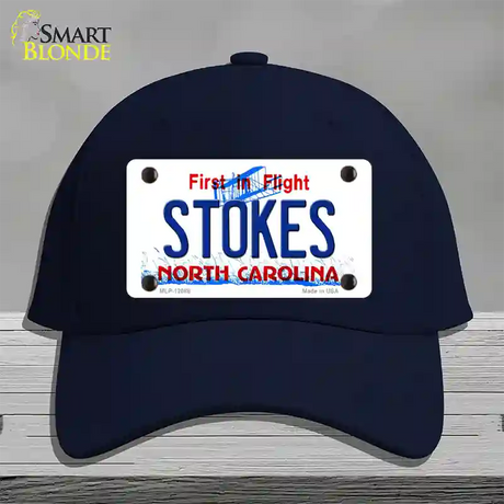 Stokes North Carolina State Novelty License Plate Hat Cotton / Navy