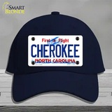 Cherokee North Carolina State Novelty License Plate Hat Cotton / Navy