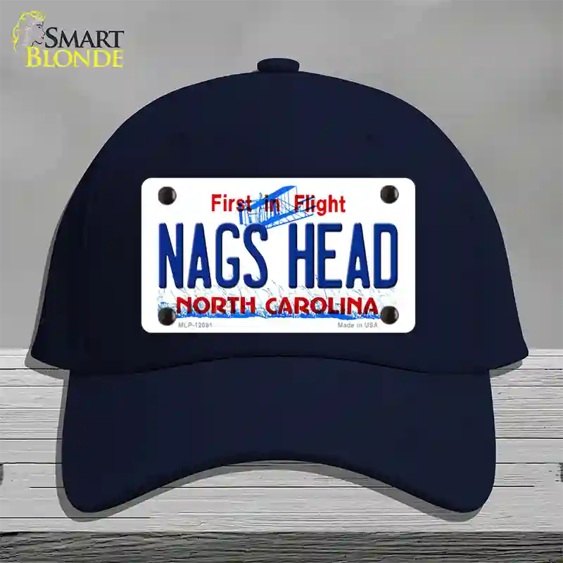 Nags Head North Carolina State Novelty License Plate Hat Cotton / Navy