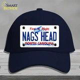 Nags Head North Carolina State Novelty License Plate Hat Cotton / Navy