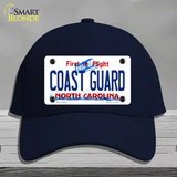 Coast Guard North Carolina State Novelty License Plate Hat Cotton / Navy