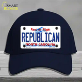 Republican North Carolina State Novelty License Plate Hat Cotton / Navy