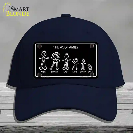 The Ass Family Novelty License Plate Hat Cotton / Navy