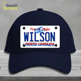 Wilson North Carolina State Novelty License Plate Hat Cotton / Navy