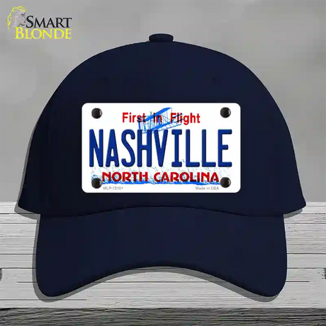 Nashville North Carolina State Novelty License Plate Hat Cotton / Navy