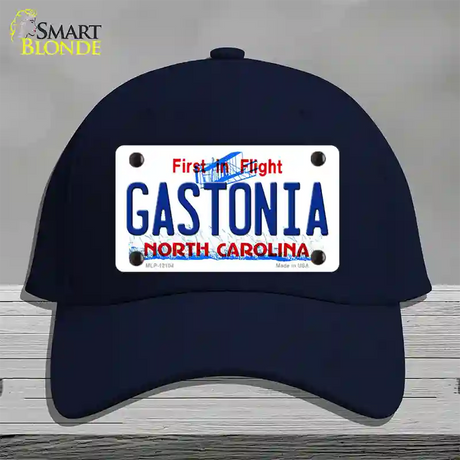 Gastonia North Carolina State Novelty License Plate Hat Cotton / Navy