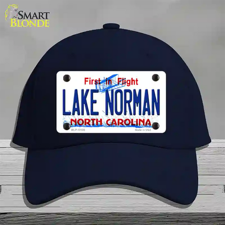 Lake Norman North Carolina State Novelty License Plate Hat Cotton / Navy