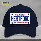 Hertford North Carolina State Novelty License Plate Hat Cotton / Navy