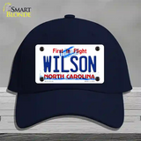 Wilson North Carolina Flight Novelty License Plate Hat Cotton / Navy