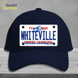 Whiteville North Carolina State Novelty License Plate Hat Cotton / Navy