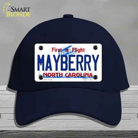 Mayberry North Carolina State Novelty License Plate Hat Cotton / Navy