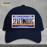 Spartanburg South Carolina State Novelty License Plate Hat Cotton / Navy