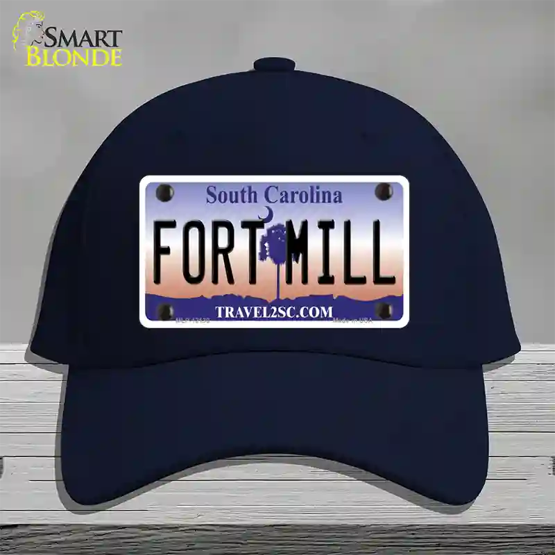 Fort Mill South Carolina Novelty License Plate Hat Cotton / Navy