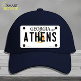 Athens Georgia State Novelty License Plate Hat Cotton / Navy