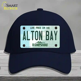 Alton Bay New Hampshire Novelty License Plate Hat Cotton / Navy