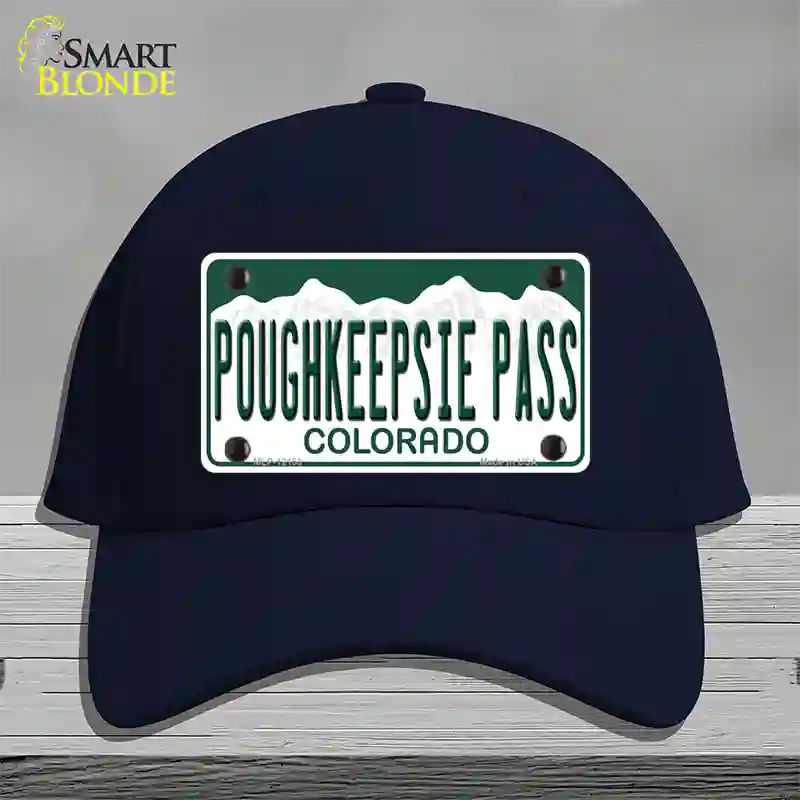 Poughkeepsie Pass Colorado Novelty License Plate Hat Cotton / Navy