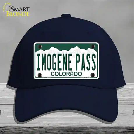 Imogene Pass Colorado Novelty License Plate Hat Cotton / Navy