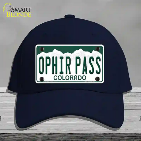 Ophir Pass Colorado Novelty License Plate Hat Cotton / Navy