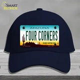 Four Corners Arizona Novelty License Plate Hat Cotton / Navy