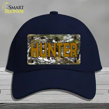 Hunter Camouflage Novelty License Plate Hat Cotton / Navy