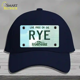 Rye New Hampshire Novelty License Plate Hat Cotton / Navy