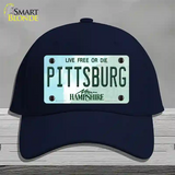 Pittsburg New Hampshire Novelty License Plate Hat Cotton / Navy