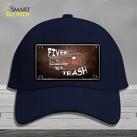 Fiver Trash Novelty License Plate Hat Cotton / Navy