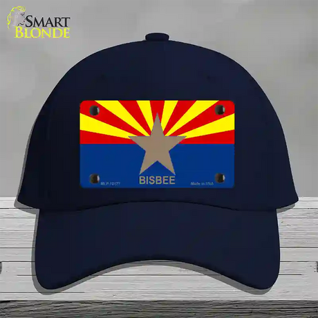 Bisbee Arizona Flag Novelty License Plate Hat Cotton / Navy