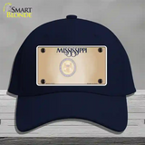 Mississippi Great Seal Blank Novelty License Plate Hat Cotton / Navy