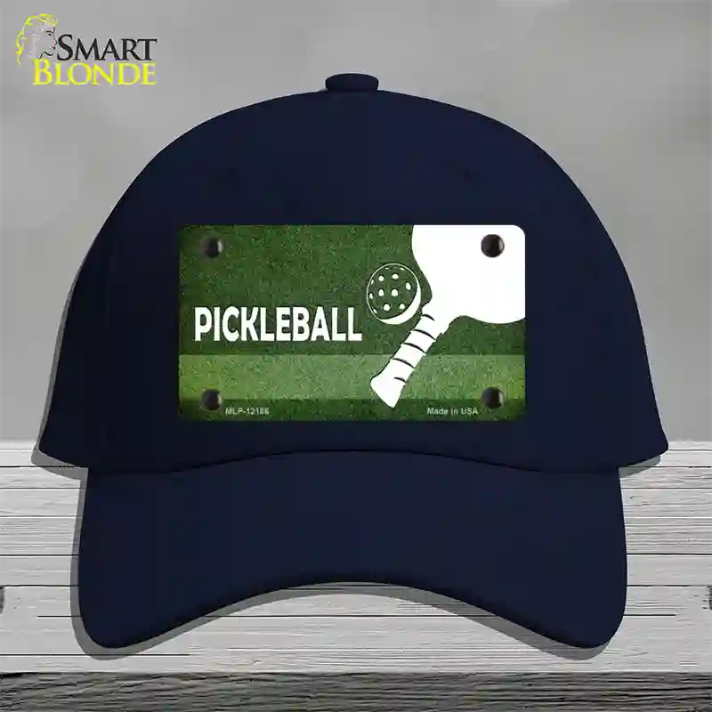 Pickleball Novelty License Plate Hat Cotton / Navy