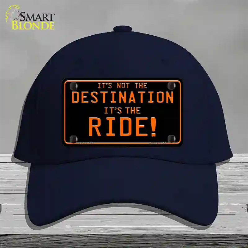 Its Not the Destination Novelty License Plate Hat Cotton / Navy