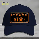 Its Not the Destination Novelty License Plate Hat Cotton / Navy