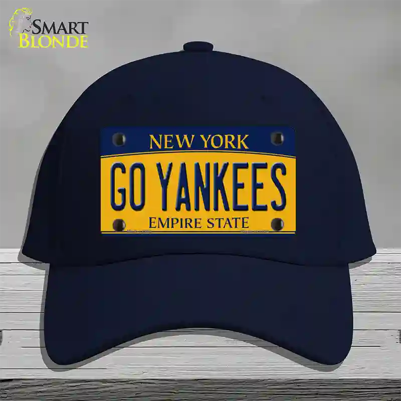 Go Yankees New York Novelty License Plate Hat Cotton / Navy