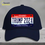 Trump 2024 Idaho Novelty License Plate Hat Cotton / Navy