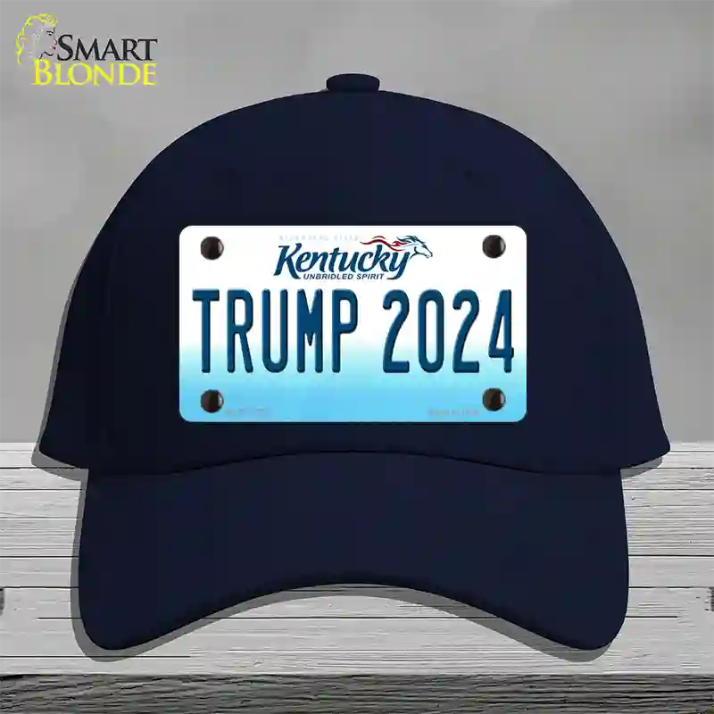 Trump 2024 Kentucky Novelty License Plate Hat Cotton / Navy