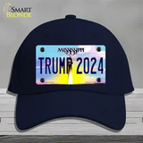 Trump 2024 Mississippi Novelty License Plate Hat Cotton / Navy