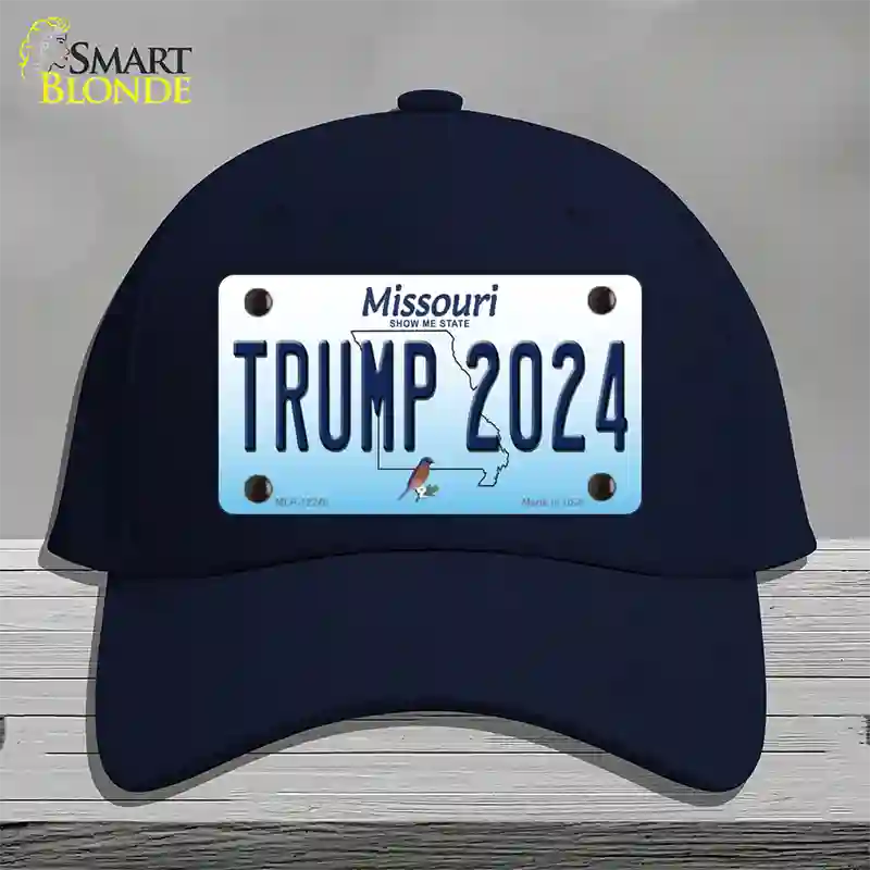 Trump 2024 Missouri Novelty License Plate Hat Cotton / Navy