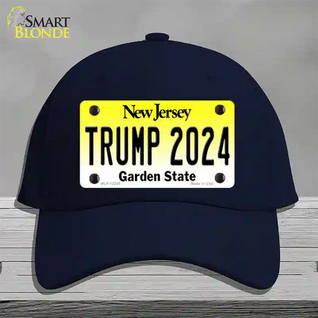 Trump 2024 New Jersey Novelty License Plate Hat Cotton / Navy