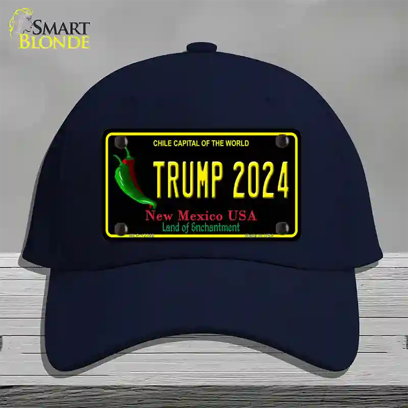 Trump 2024 New Mexico Novelty License Plate Hat Cotton / Navy