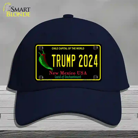 Trump 2024 New Mexico Novelty License Plate Hat Cotton / Navy