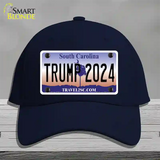 Trump 2024 South Carolina Novelty License Plate Hat Cotton / Navy