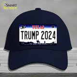 Trump 2024 Texas Novelty License Plate Hat Cotton / Navy