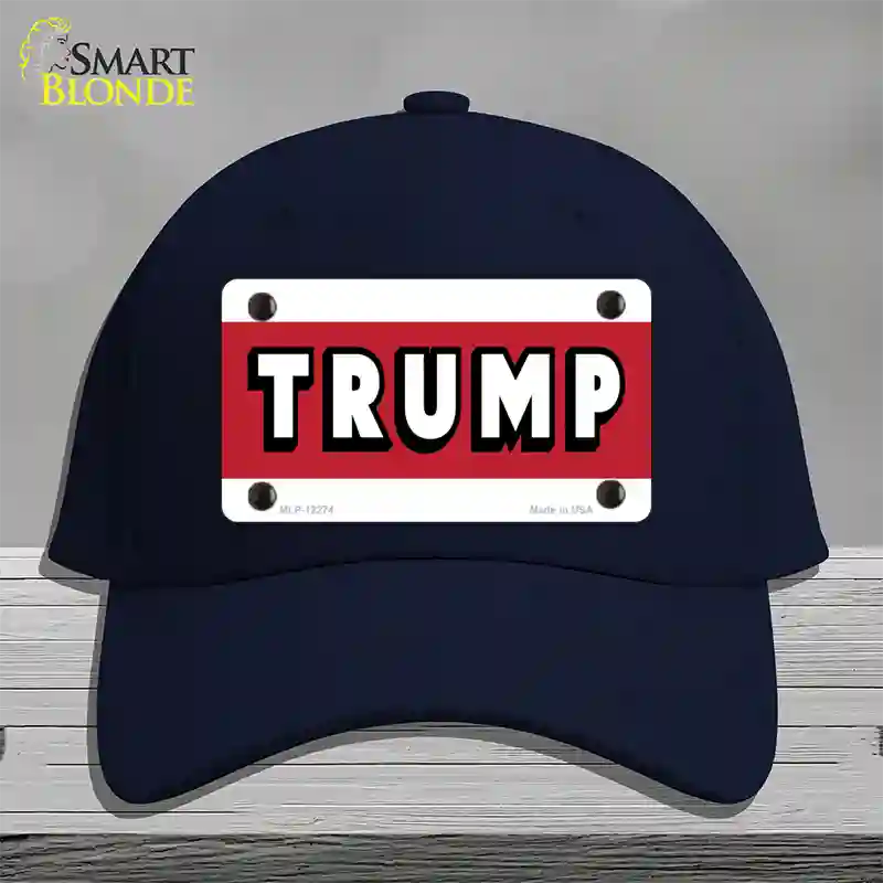 Trump Novelty License Plate Hat Cotton / Navy